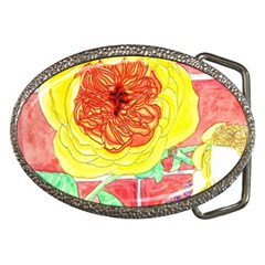 Reid Hall Rose Watercolor Belt Buckles by okhismakingart