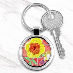 Reid Hall Rose Watercolor Key Chains (round)  by okhismakingart