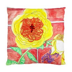 Reid Hall Rose Watercolor Standard Cushion Case (one Side) by okhismakingart