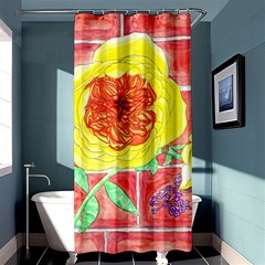 Reid Hall Rose Watercolor Shower Curtain 36  X 72  (stall)  by okhismakingart