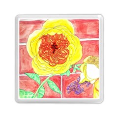 Reid Hall Rose Watercolor Memory Card Reader (square) by okhismakingart