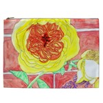 Reid Hall Rose Watercolor Cosmetic Bag (XXL) Front