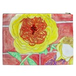 Reid Hall Rose Watercolor Cosmetic Bag (XXL) Back