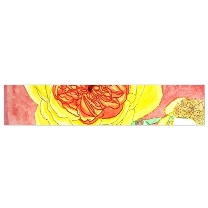 Reid Hall Rose Watercolor Small Flano Scarf