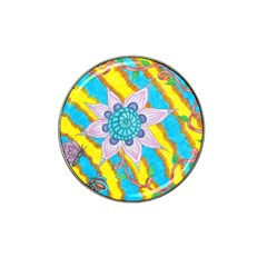 Tie-dye Flower And Butterflies Hat Clip Ball Marker (4 Pack) by okhismakingart