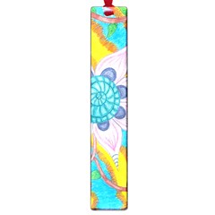 Tie-dye Flower And Butterflies Large Book Marks by okhismakingart