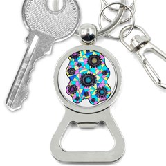 Neon Geometric Flowers  Bottle Opener Key Chains by okhismakingart