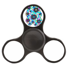 Neon Geometric Flowers  Finger Spinner by okhismakingart