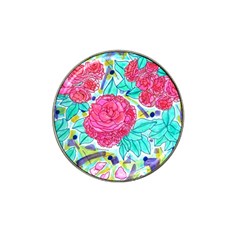 Roses And Movie Theater Carpet Hat Clip Ball Marker by okhismakingart