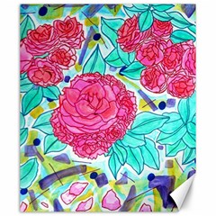 Roses And Movie Theater Carpet Canvas 20  X 24  by okhismakingart