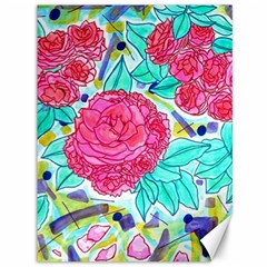 Roses And Movie Theater Carpet Canvas 36  X 48  by okhismakingart