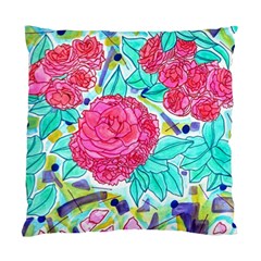 Roses And Movie Theater Carpet Standard Cushion Case (one Side) by okhismakingart