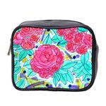 Roses and Movie Theater Carpet Mini Toiletries Bag (Two Sides) Front