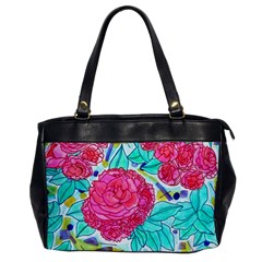 Roses And Movie Theater Carpet Oversize Office Handbag by okhismakingart