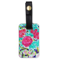 Roses And Movie Theater Carpet Luggage Tags (one Side)  by okhismakingart