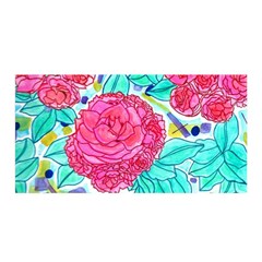 Roses And Movie Theater Carpet Satin Wrap by okhismakingart