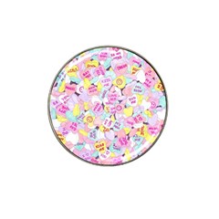 Candy Hearts (sweet Hearts-inspired) Hat Clip Ball Marker (10 Pack) by okhismakingart