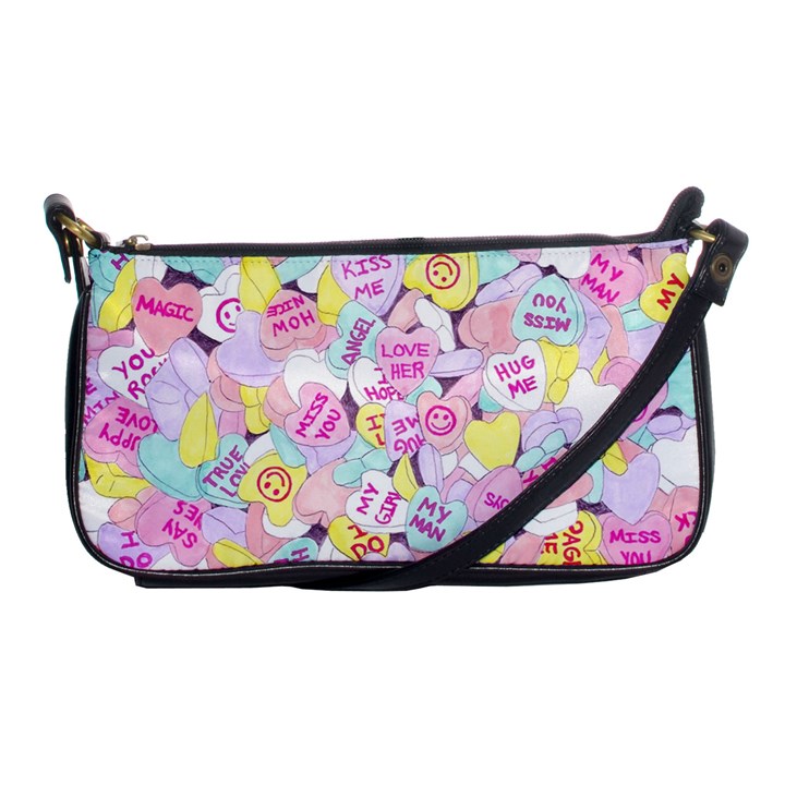 Candy Hearts (Sweet Hearts-inspired) Shoulder Clutch Bag