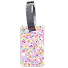 Candy Hearts (sweet Hearts-inspired) Luggage Tags (one Side)  by okhismakingart