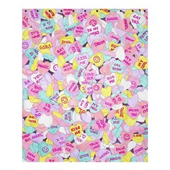 Candy Hearts (sweet Hearts-inspired) Shower Curtain 60  X 72  (medium)  by okhismakingart