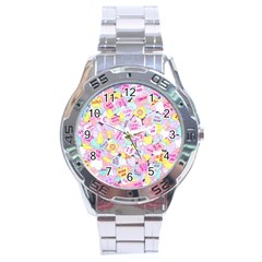 Candy Hearts (sweet Hearts-inspired) Stainless Steel Analogue Watch by okhismakingart