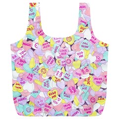 Candy Hearts (sweet Hearts-inspired) Full Print Recycle Bag (xl) by okhismakingart