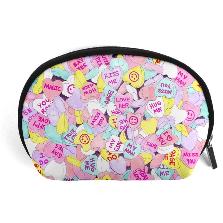 Candy Hearts (Sweet Hearts-inspired) Accessory Pouch (Large)