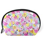 Candy Hearts (Sweet Hearts-inspired) Accessory Pouch (Large) Back