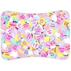 Candy Hearts (sweet Hearts-inspired) Velour Seat Head Rest Cushion by okhismakingart