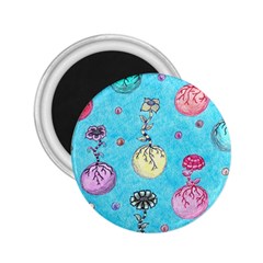 Flower Orbs  2 25  Magnets by okhismakingart