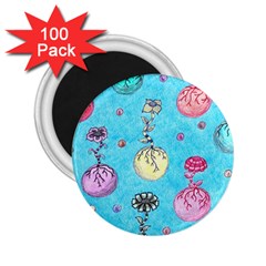 Flower Orbs  2 25  Magnets (100 Pack)  by okhismakingart