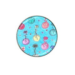 Flower Orbs  Hat Clip Ball Marker by okhismakingart