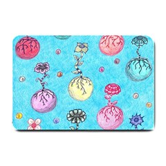 Flower Orbs  Small Doormat 