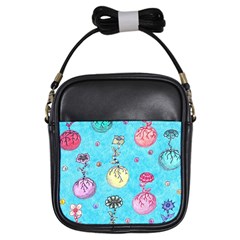 Flower Orbs  Girls Sling Bag by okhismakingart