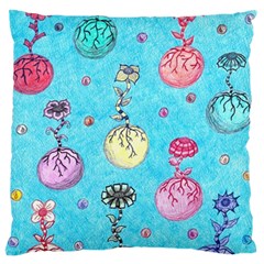 Flower Orbs  Standard Flano Cushion Case (one Side) by okhismakingart