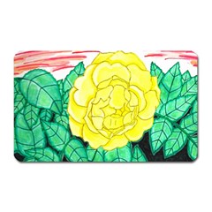 Sunset Rose Watercolor Magnet (rectangular) by okhismakingart