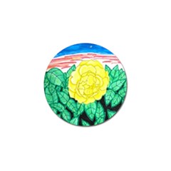 Sunset Rose Watercolor Golf Ball Marker (10 Pack) by okhismakingart