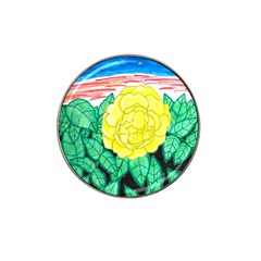 Sunset Rose Watercolor Hat Clip Ball Marker (4 Pack) by okhismakingart