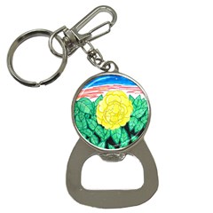 Sunset Rose Watercolor Bottle Opener Key Chains by okhismakingart