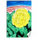 Sunset Rose Watercolor Canvas 24  x 36  23.35 x34.74  Canvas - 1