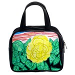 Sunset Rose Watercolor Classic Handbag (Two Sides) Front