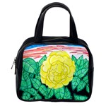 Sunset Rose Watercolor Classic Handbag (Two Sides) Back