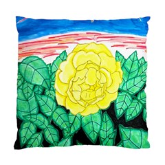 Sunset Rose Watercolor Standard Cushion Case (two Sides) by okhismakingart