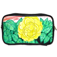 Sunset Rose Watercolor Toiletries Bag (one Side) by okhismakingart