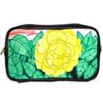 Sunset Rose Watercolor Toiletries Bag (Two Sides) Back