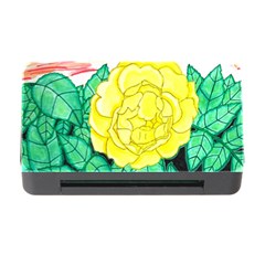 Sunset Rose Watercolor Memory Card Reader With Cf by okhismakingart