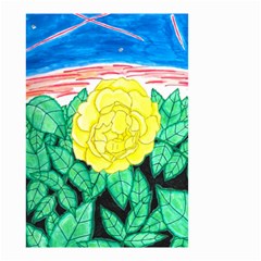 Sunset Rose Watercolor Small Garden Flag (two Sides) by okhismakingart