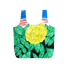 Sunset Rose Watercolor Full Print Recycle Bag (s) by okhismakingart