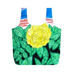 Sunset Rose Watercolor Full Print Recycle Bag (m) by okhismakingart