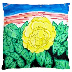 Sunset Rose Watercolor Standard Flano Cushion Case (two Sides) by okhismakingart